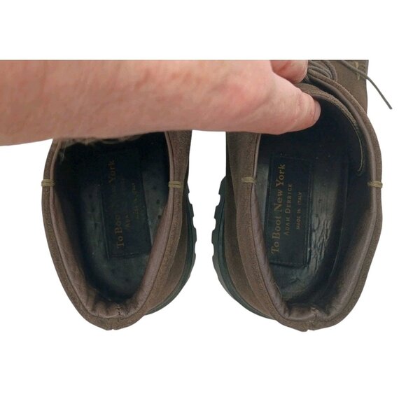To Boot New York Adam Derrick Chukka Mens 9.5 Med Brown Suede Desert Boots Italy - Picture 6 of 9